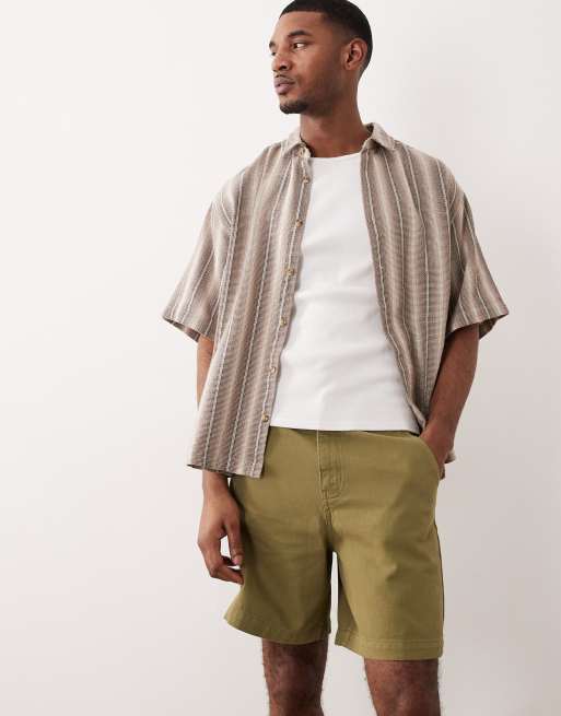 ASOS DESIGN - Jorts di media lunghezza in twill kaki, 5 di 5