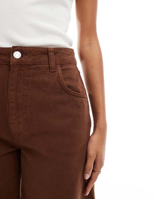 ASOS DESIGN - Jorts in denim con fondo ampio, 4 di 5