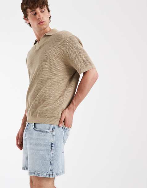 ASOS DESIGN - Jorts in denim taglio corto lavaggio chiaro blu - view 1