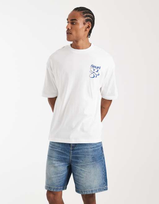ASOS DESIGN - Jorts in denim taglio medio lavaggio blu scuro