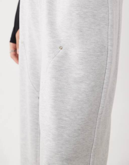 ASOS DESIGN jorts style bermuda avec poche de charpentier en gris chiné, 5 de 5