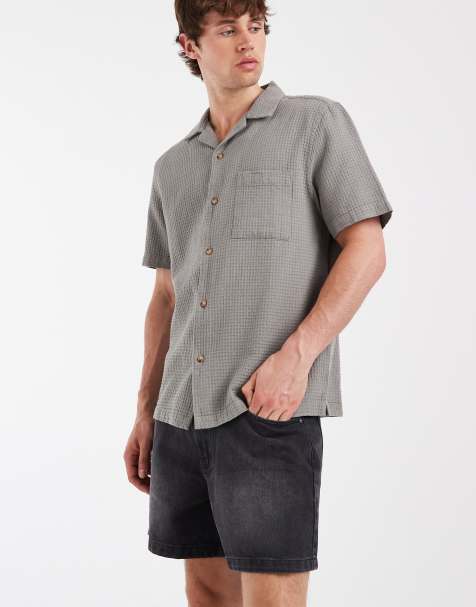 ASOS DESIGN - Jorts taglio corto nero slavato - view 1