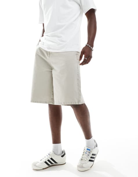 ASOS DESIGN - Jorts taglio lungo blu lavaggio chiaro - view 1