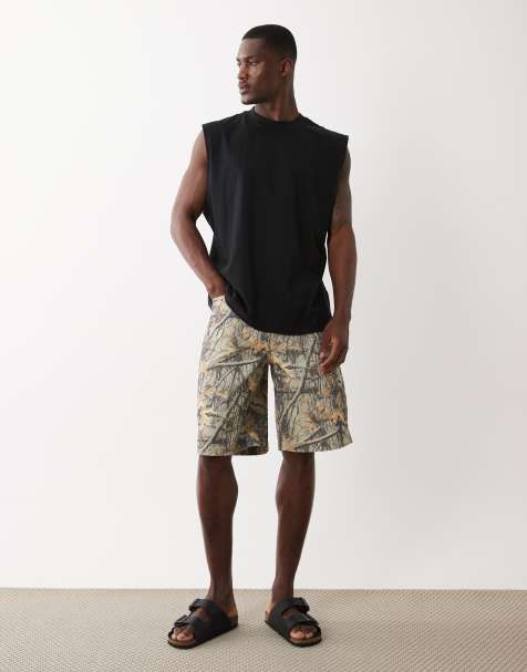 ASOS DESIGN - Jorts taglio lungo con stampa mimetica - view 1