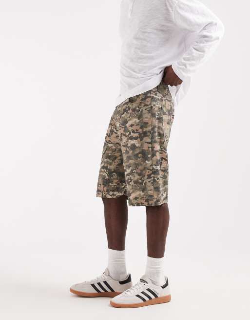 ASOS DESIGN - Jorts taglio lungo con stampa mimetica, 3 di 5