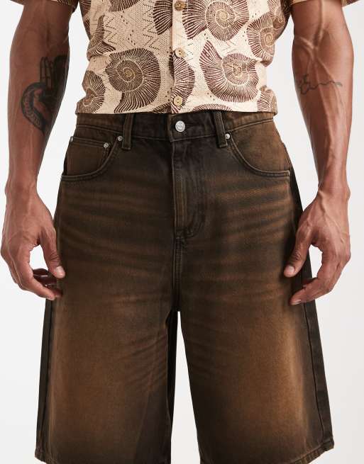 ASOS DESIGN – Jortsy w kolorze spranego brązu, 4 z 5