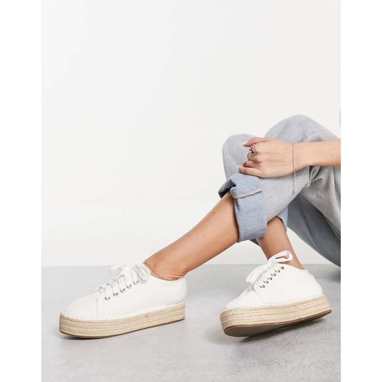 White hot sale sneakers espadrille