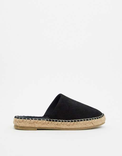 Suede hot sale espadrille mules