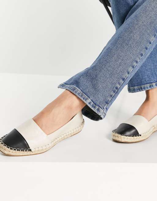 Black and store white espadrilles