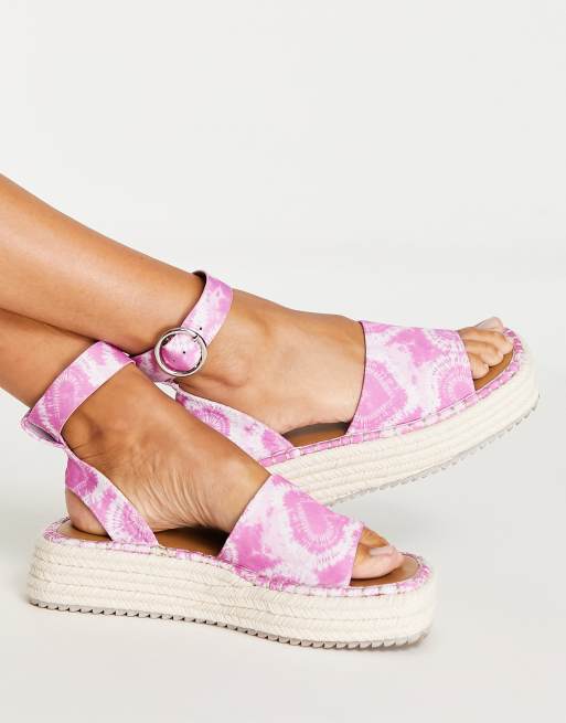 Asos pink indicidual wedges