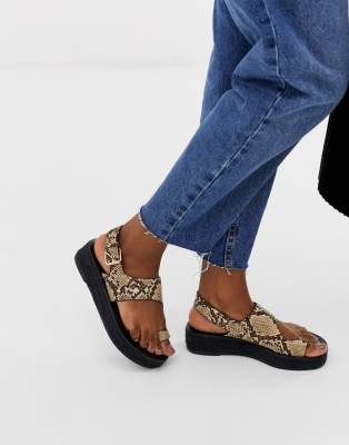 snake espadrille sandals