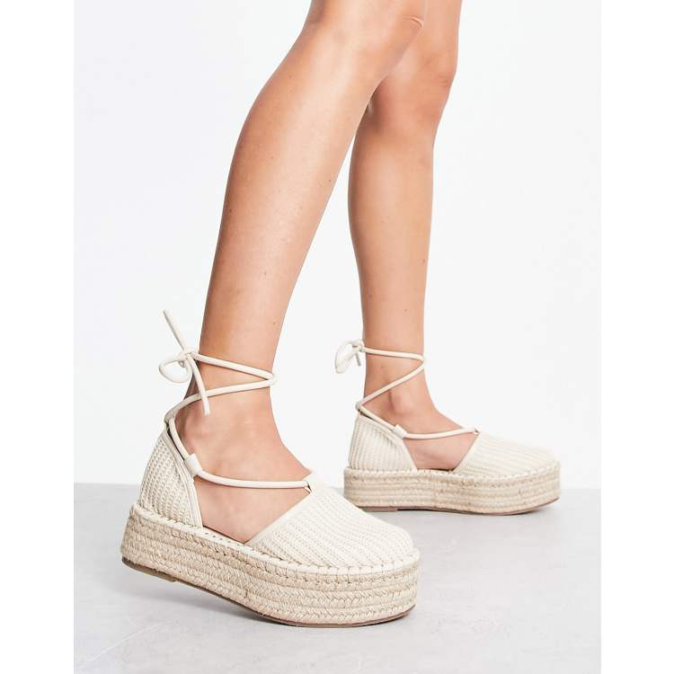 Asos design cheap jaguar espadrille flatforms