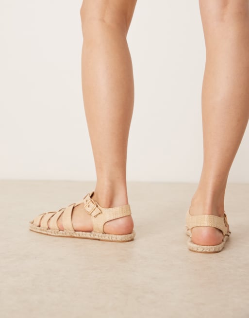 ASOS DESIGN – Jukebox – Espadryle typu fisherman w naturalnym kolorze, 4 z 4