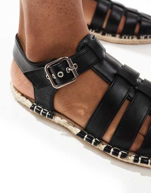 ASOS DESIGN - Jukebox - Vissers-espadrilles in zwart, 2 van 4