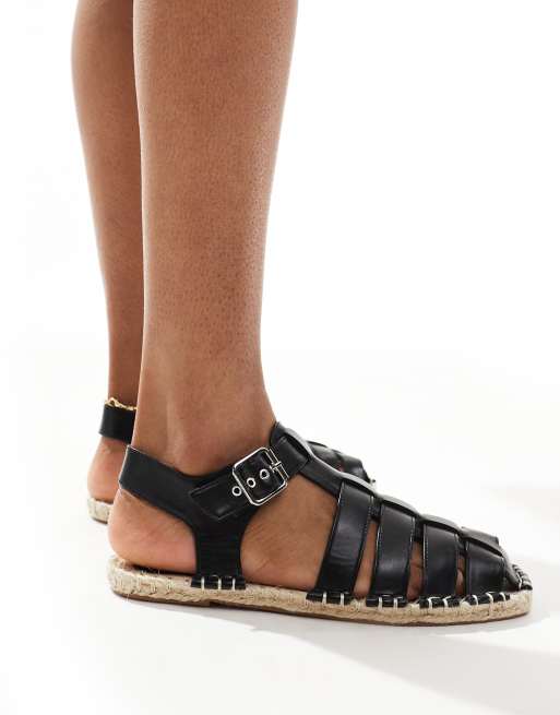 ASOS DESIGN - Jukebox - Vissers-espadrilles in zwart, 4 van 4