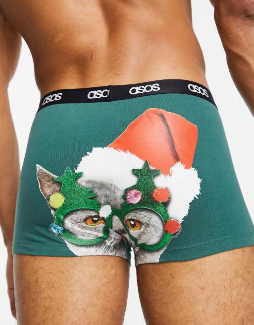 ASOS DESIGN - Jul - Korte boksershorts med print på bagdelen