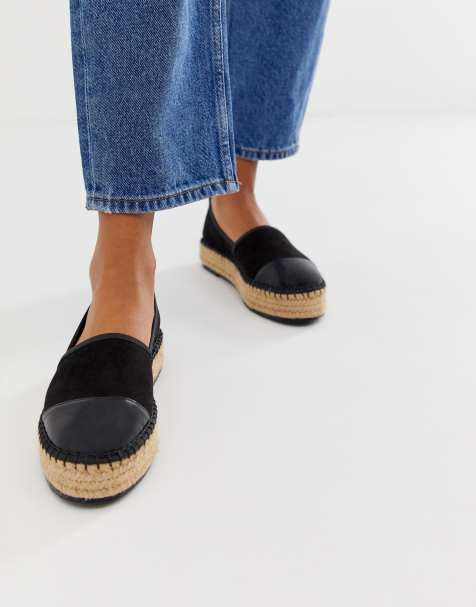 ASOS DESIGN – Julee – Espadrilles mit flacher Plateausohle