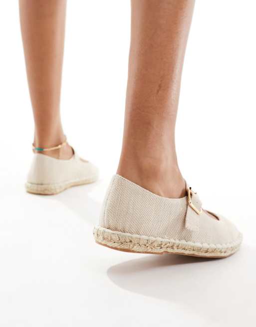 ASOS DESIGN – Juliette – Jasnobeżowe espadryle w stylu Mary Jane, 4 z 4