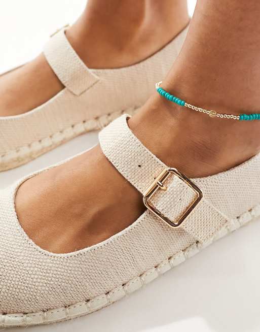 ASOS DESIGN Juliette mary jane espadrille in natural, 3 of 4