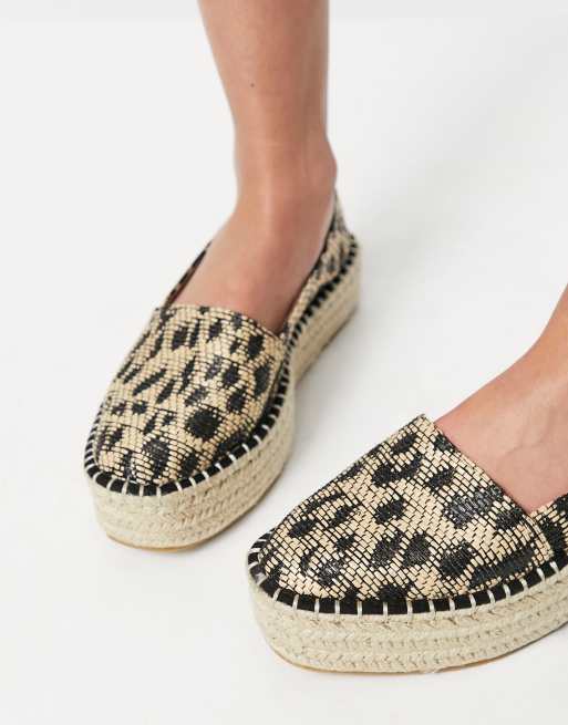 Asos store leopard espadrilles