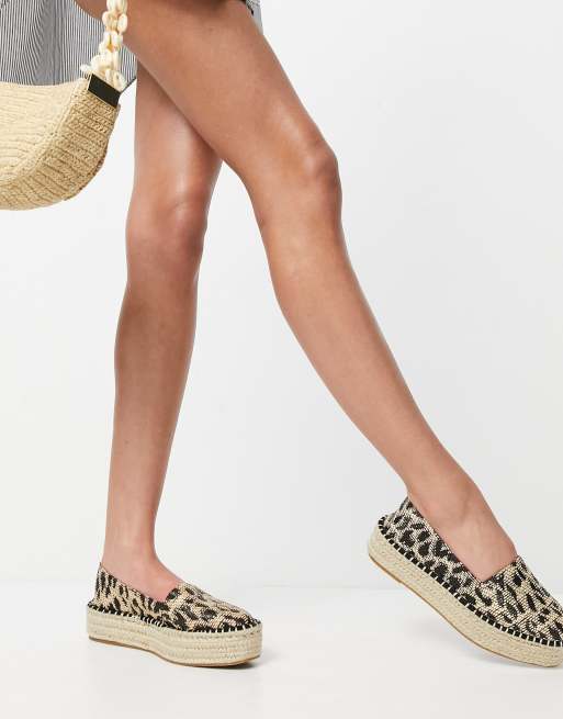 Asos store leopard espadrilles