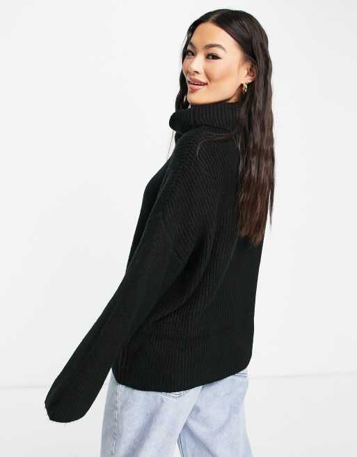 ASOS Turtle Neck Jumper In Black