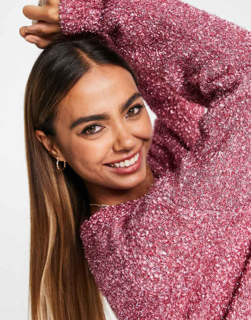 Pink 2024 glitter jumper