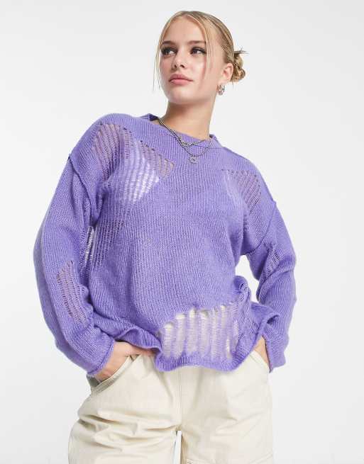 Asos shop purple jumper