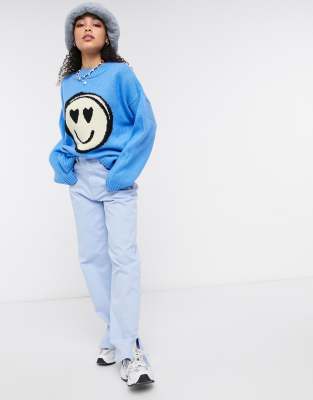 asos blue jumper