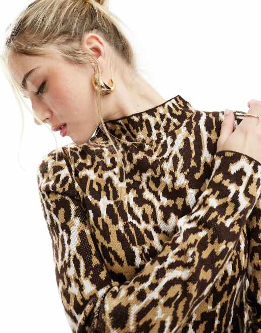 Leopard print 2024 jumper asos