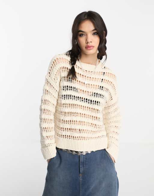 Open on sale stitch jumper