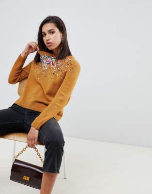 asos sequin jumper