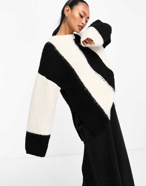 Black & white clearance jumper