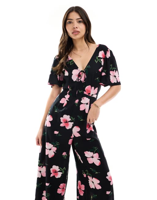 Asos floral jumpsuit sales