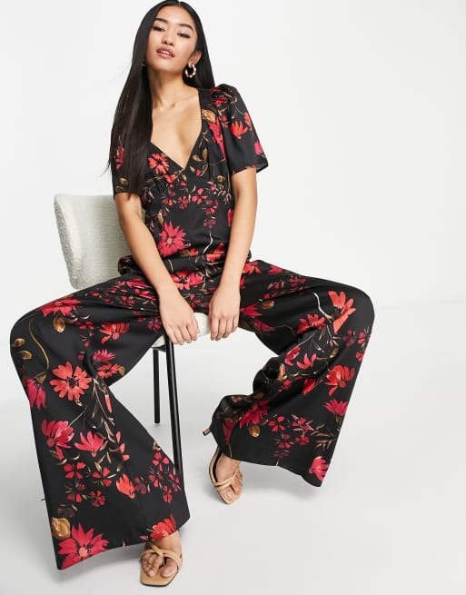 Asos floral jumpsuit hotsell