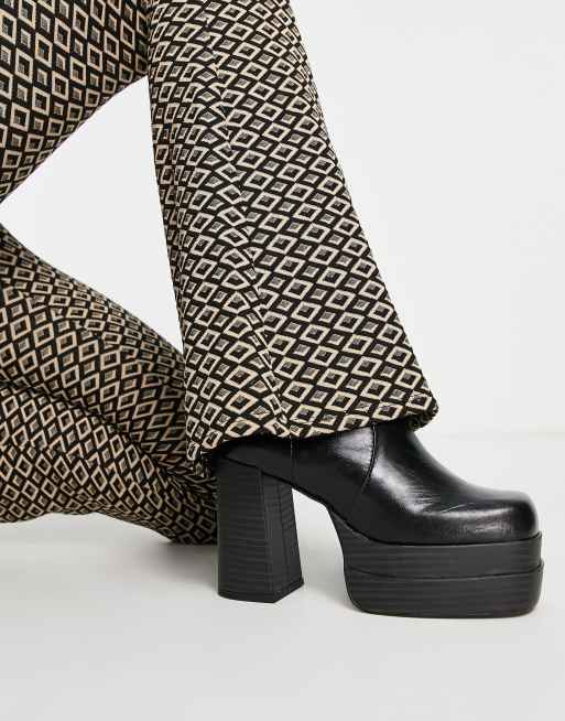 ASOS DESIGN - Jumpsuit med lynlås og svaj i geometrisk print, 4 af 4