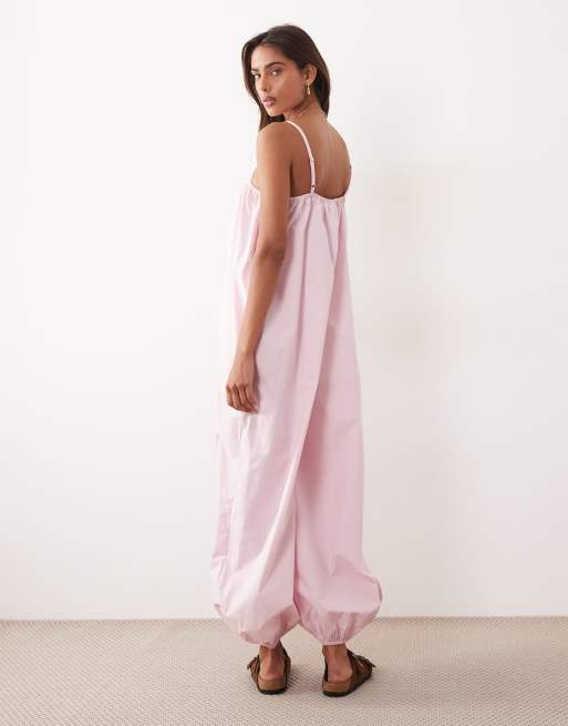 ASOS DESIGN - Jumpsuit met ballonpijpen in roze, 4 van 4