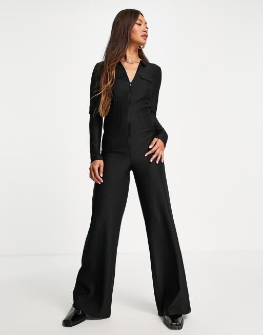 Jumpsuit dames discount zwart lange mouw