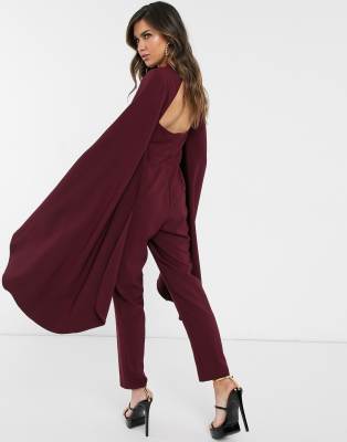 asos burgundy jumpsuit