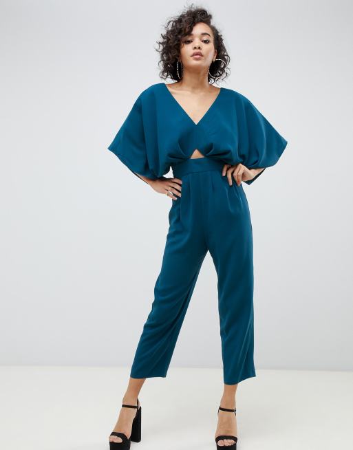 ASOS DESIGN jumpsuit with kimono sleeve and peg leg | ASOS