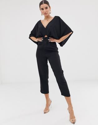 Asos design petite jumpsuit with 2025 kimono sleeve and peg leg