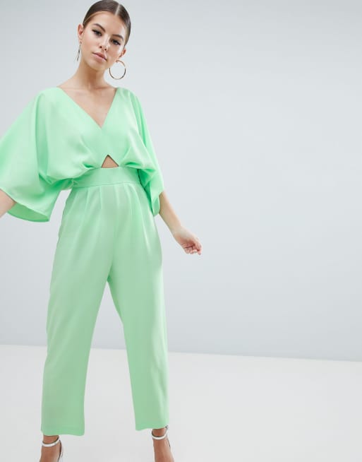 ASOS DESIGN jumpsuit with kimono sleeve and peg leg | ASOS