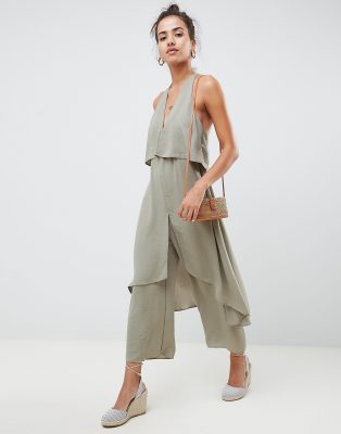 asos beige jumpsuit