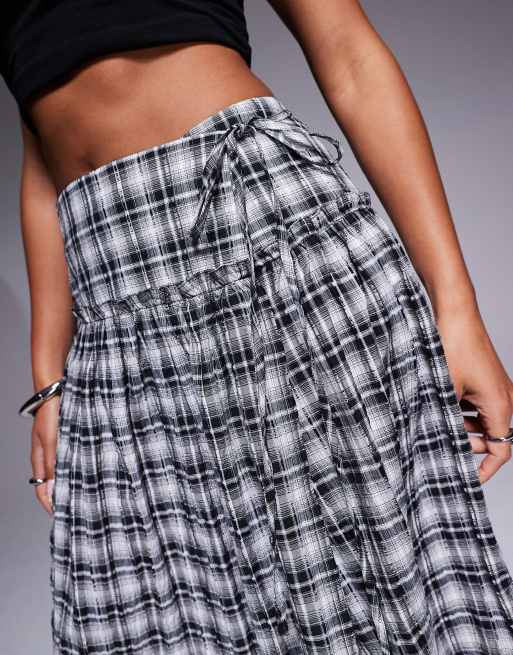 ASOS DESIGN - Jupe à carreaux avec taille mi-haute et tombante, 2 de 5