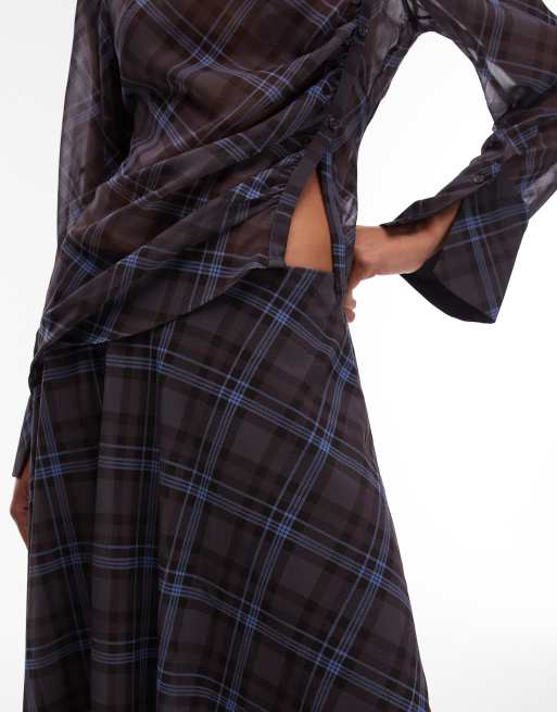ASOS DESIGN - Jupe à carreaux longue et volumineuse, 3 de 5