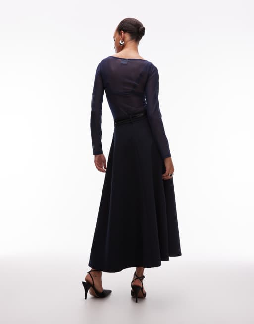 ASOS DESIGN - Jupe ajustée - Bleu marine, 5 de 5