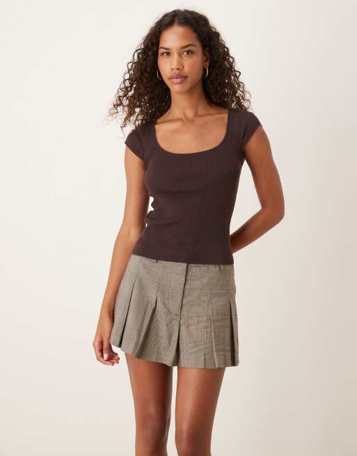 ASOS DESIGN - Jupe ajustée plissée style tennis avec motif à carreaux
