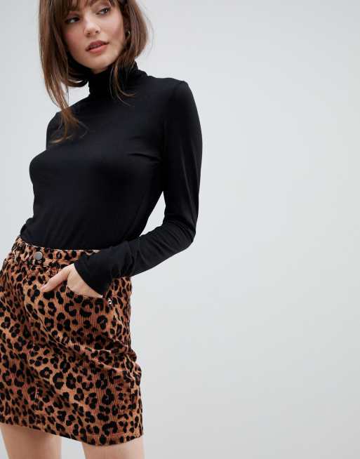 Jupe best sale leopard asos