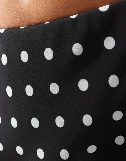 ASOS DESIGN - Jupe longue coupée en biais en mousseline à pois, 5 de 5