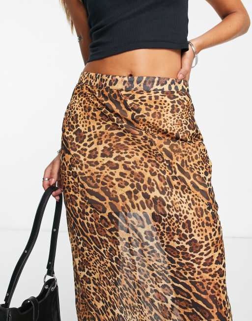 Jupe best sale leopard asos